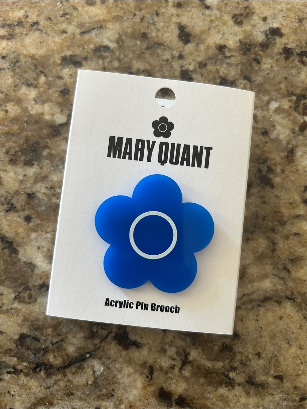 Blue Flower Acrylic Pin Brooch